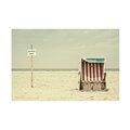 Trademark Fine Art Burghard Nitzschmann 'Beach Chair Border' Canvas Art, 12x19 1X13456-C1219GG